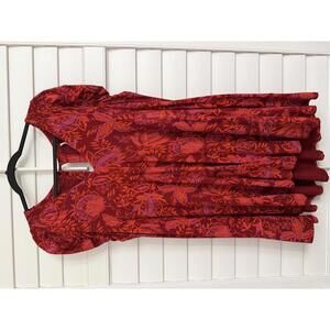 Free People Hello Lover Tunic Top in the Scarlett Combo color size XS